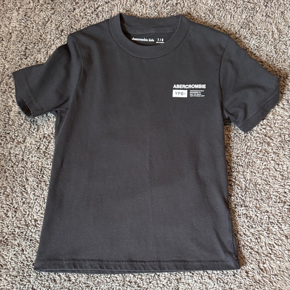 Abercrombie Black Tee with Graphic Design
